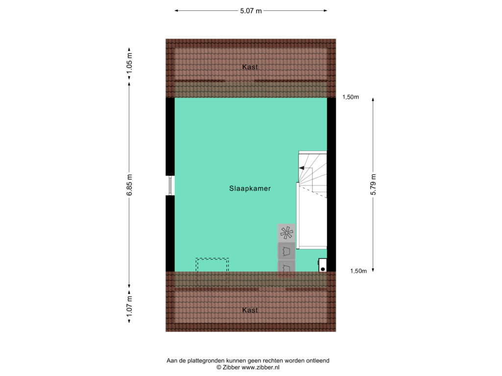 View floorplan of Tweede verdieping of De kas 9