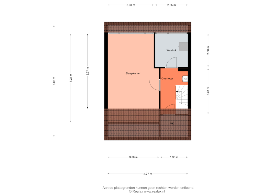 Bekijk plattegrond van Verdieping 2 van Patrijsstraat 8