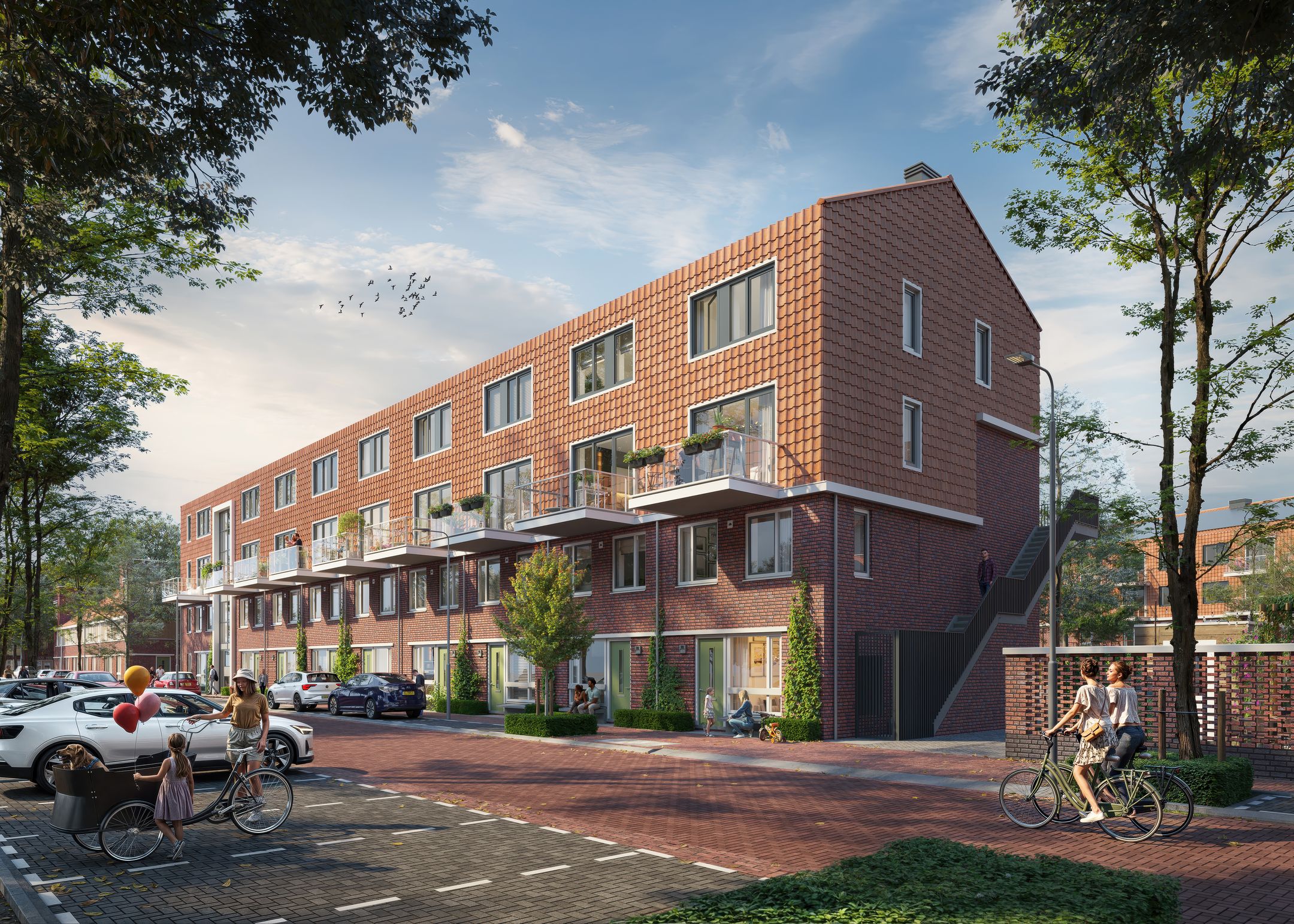 Beneden- bovenwoningen (Bouwnr. 40), Hillegom, 2181PG, Zuid-Holland, Nederland