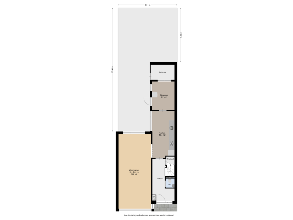 Bekijk plattegrond van Begane Grond Met Tuin van Meliere 83