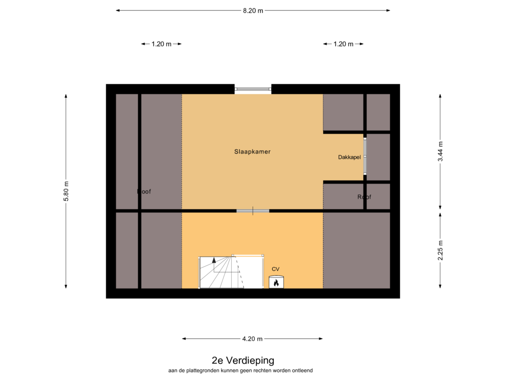 View floorplan of 2e Verdieping of Seringenlaan 19