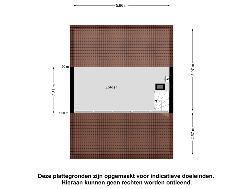Bekijk plattegrond van Zolder van Haringvlietstraat 15