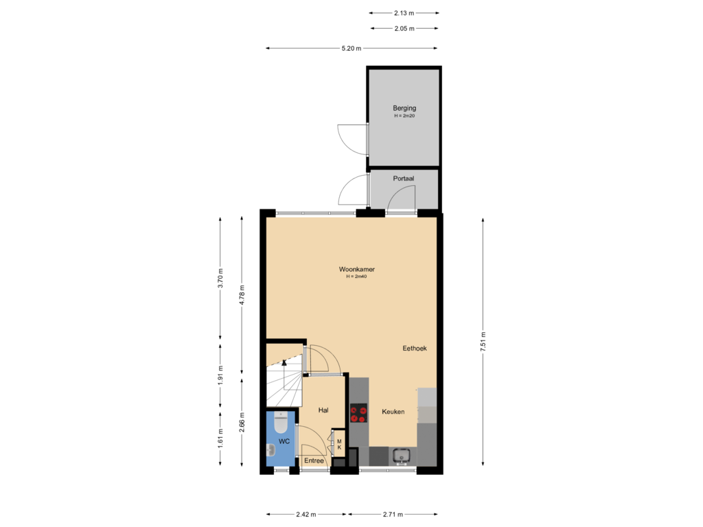 Bekijk plattegrond van Begane grond van Cellostraat 25