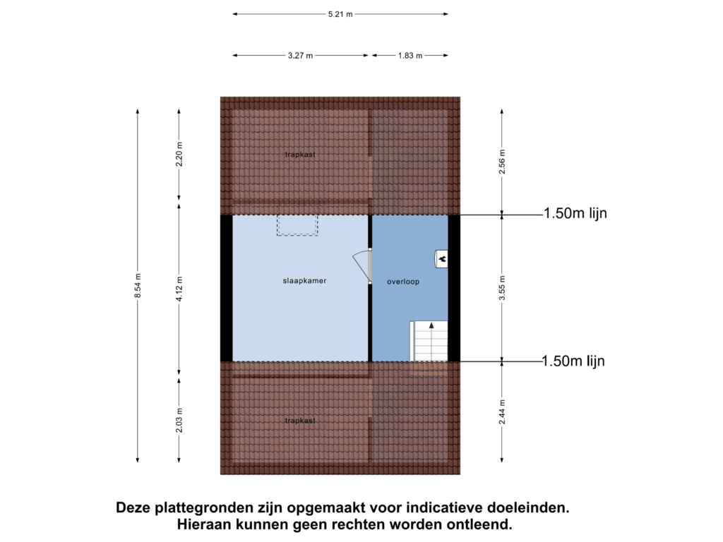 View floorplan of Tweede Verdieping of Neptunuslaan 58