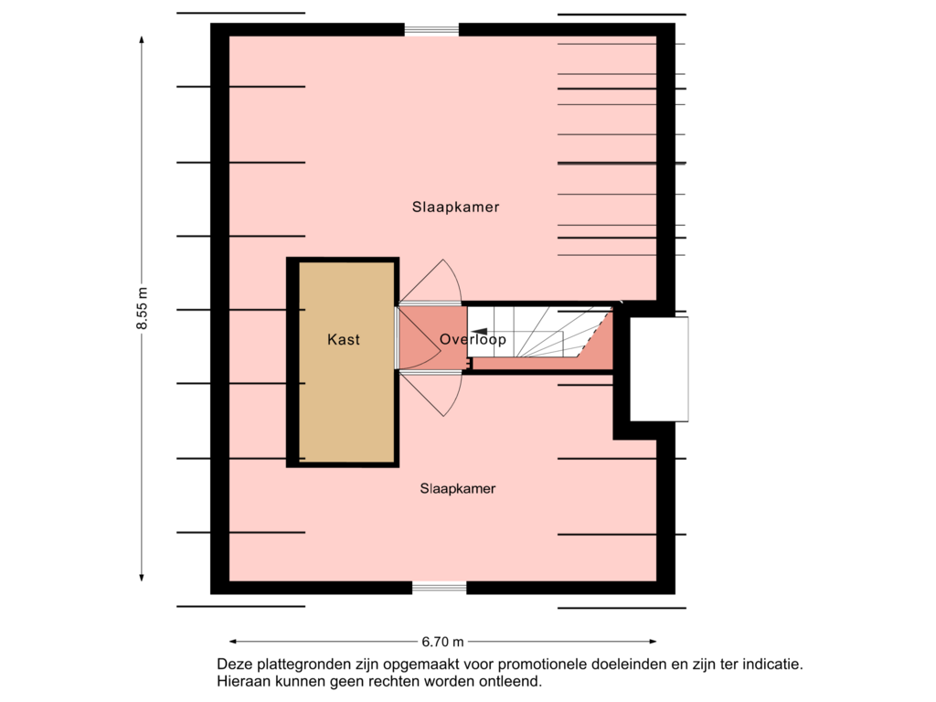 View floorplan of Eerste verdieping of Tunnelweg 7-113