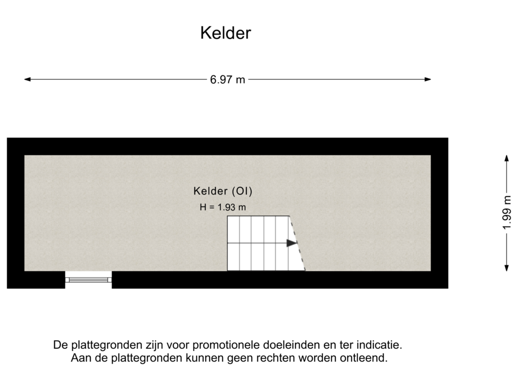 View floorplan of Kelder of Cuperstraat 1