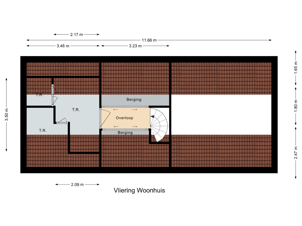 Bekijk plattegrond van 2e Verdieping van Roosendaalseweg 24