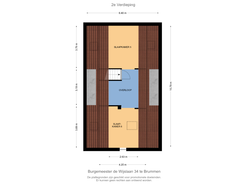 Bekijk plattegrond van 2e Verdieping van Burgemeester de Wijslaan 34