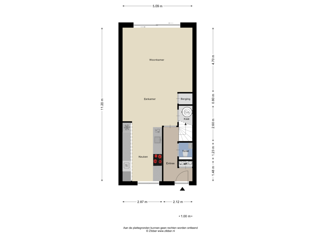 Bekijk plattegrond van Begane Grond van Laan van Bovenduist 89