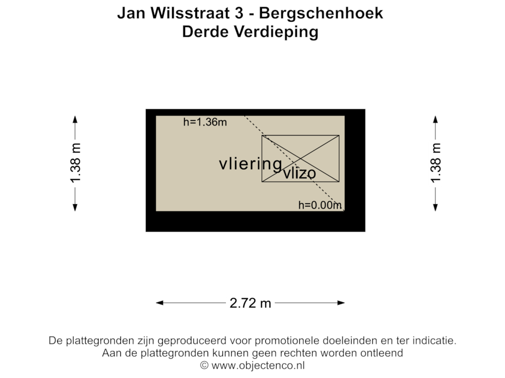 Bekijk plattegrond van DERDE VERDIEPING van Jan Wilsstraat 3