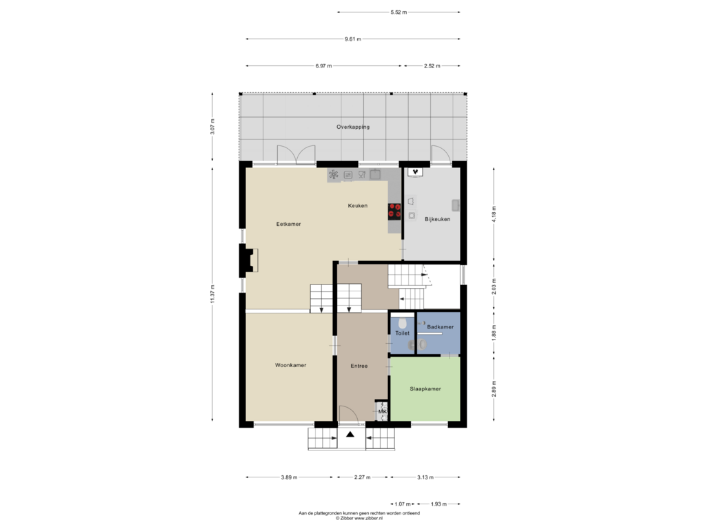 Bekijk plattegrond van Begane grond van Adam Beckersdreef 21