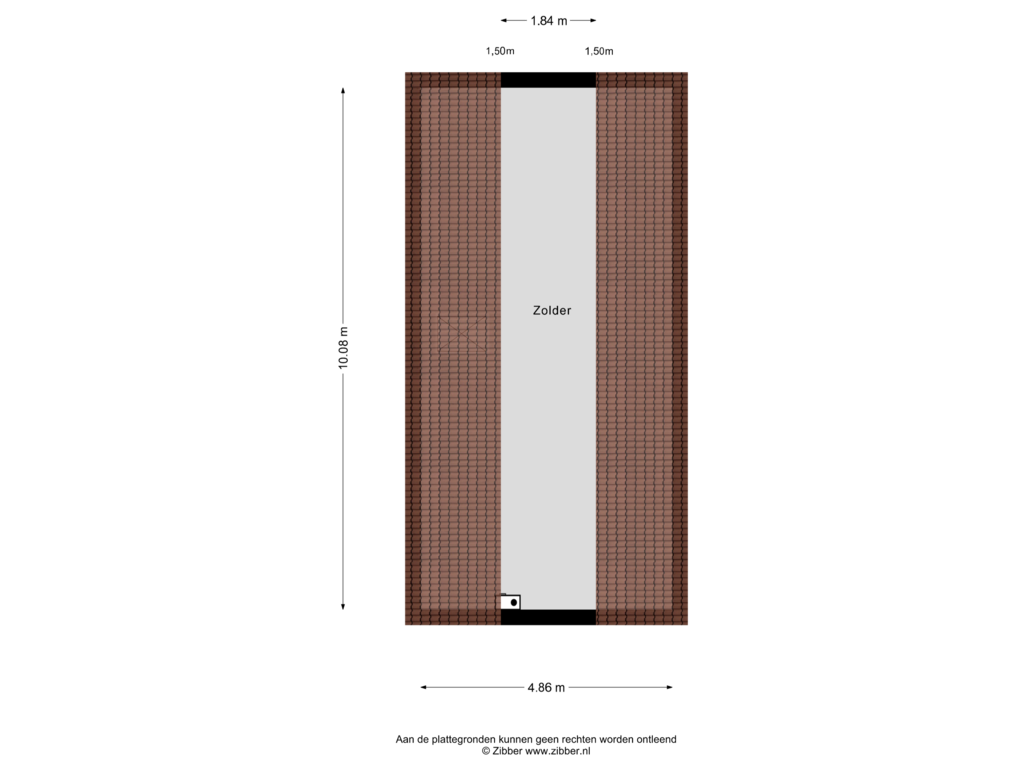 Bekijk plattegrond van Zolder van Adam Beckersdreef 21