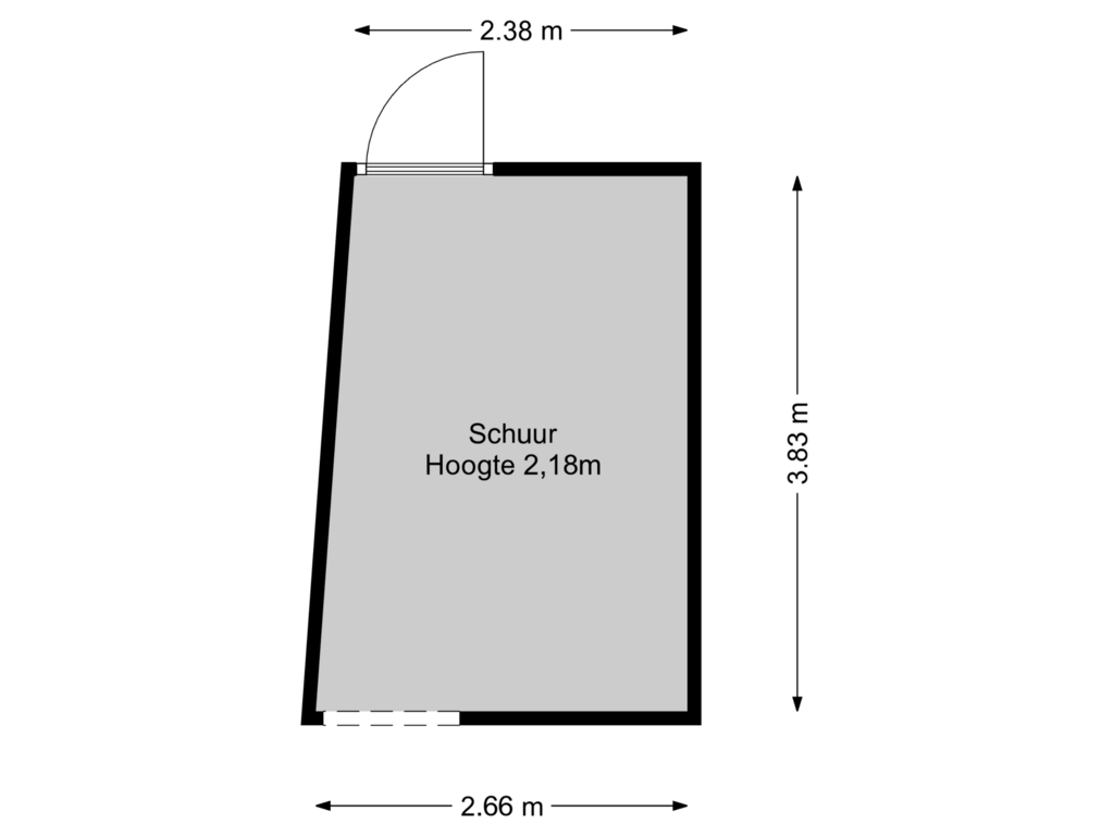 Bekijk plattegrond van Schuur van Achterstraat 7