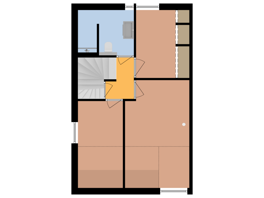 Bekijk plattegrond van EERSTE VERDIEPING van Ganzerikstraat 11