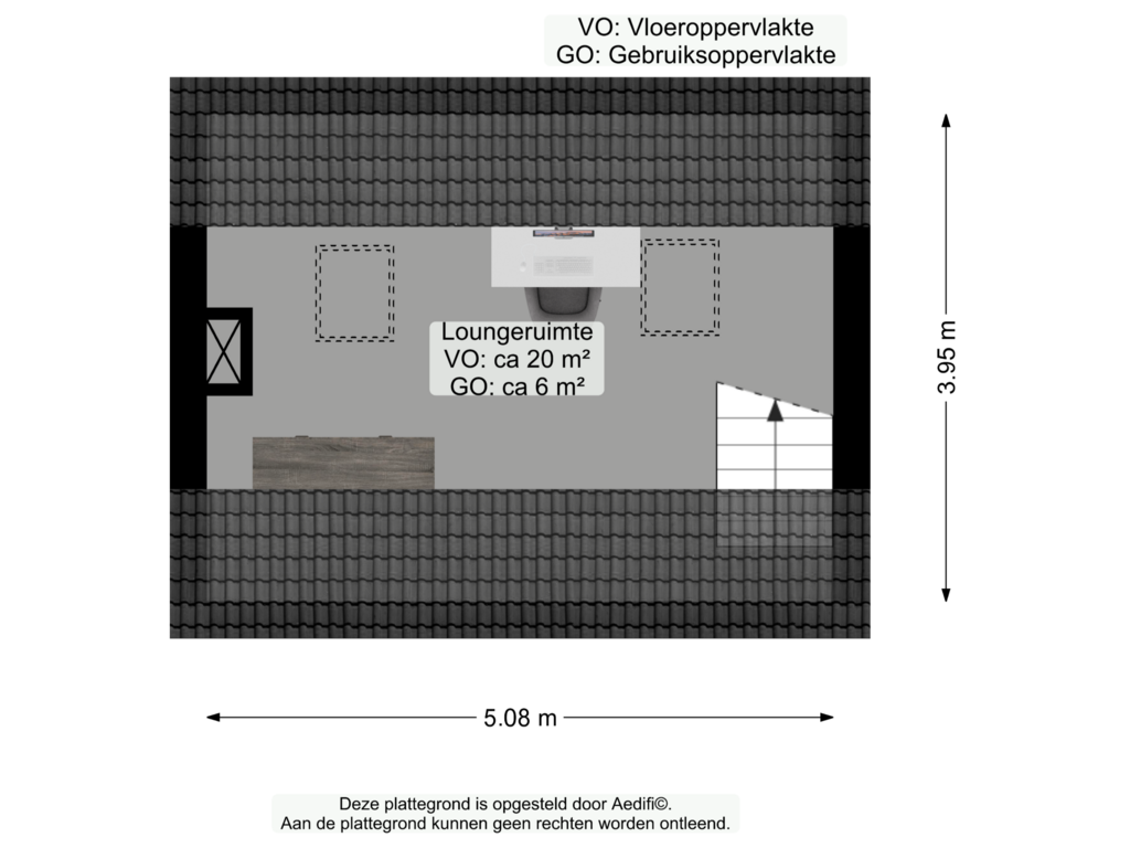 Bekijk plattegrond van Tweede verdieping van Westerwoldestraat 1