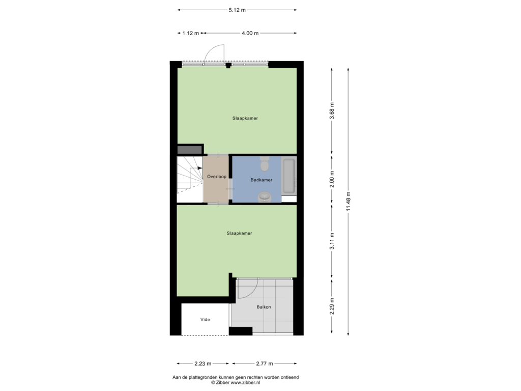 Bekijk plattegrond van Eerste Verdieping van Koestraat 246