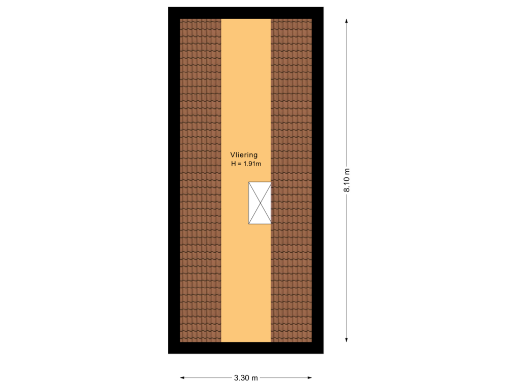 View floorplan of Vliering of Keplerlaan 12