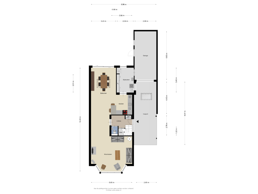 Bekijk plattegrond van Begane grond van Jan Stuversstraat 19