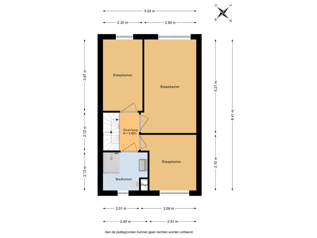 Bekijk plattegrond van 1e verdieping van Verdilaan 104