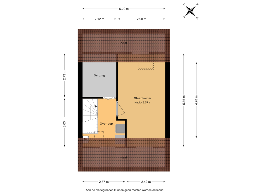 Bekijk plattegrond van 2e verdieping van Verdilaan 104