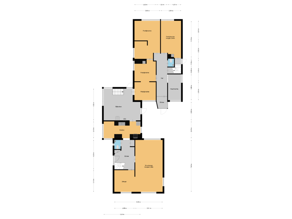 View floorplan of Begane grond of Voorthuizerstraat 31