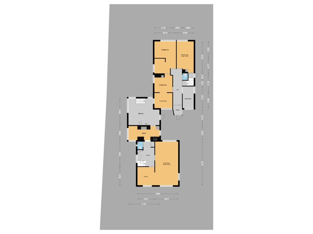 View floorplan of Begane grond perceel of Voorthuizerstraat 31