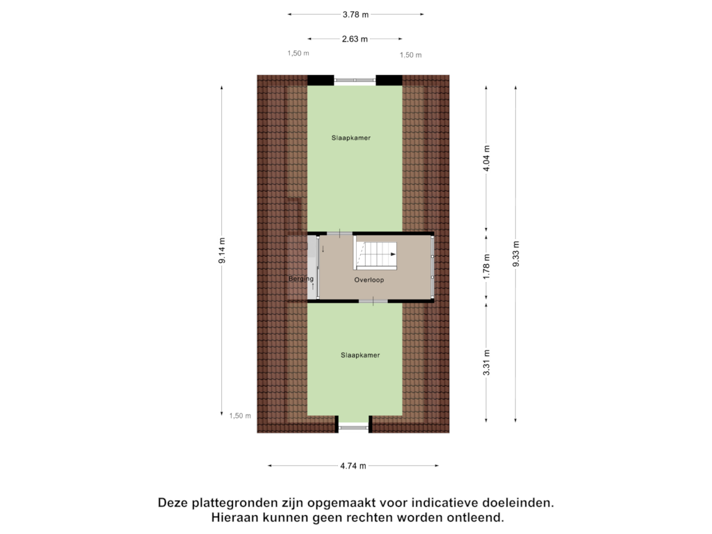 Bekijk plattegrond van Tweede Verdieping van Polderstraat 59