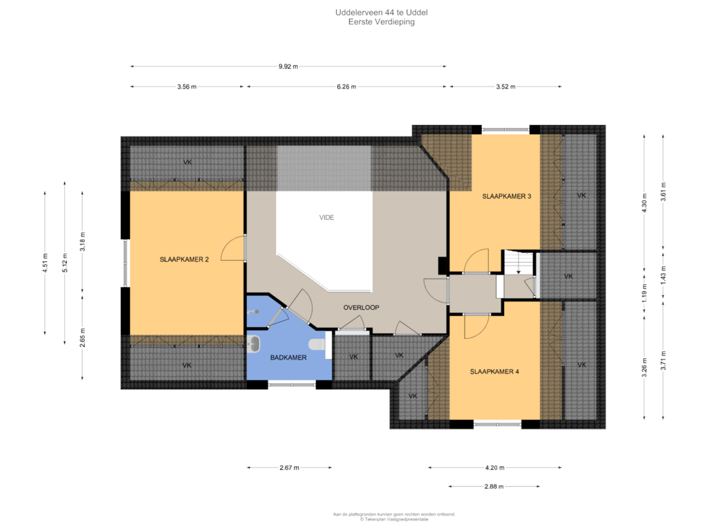 Bekijk plattegrond van Eerste Verdieping van Uddelerveen 44