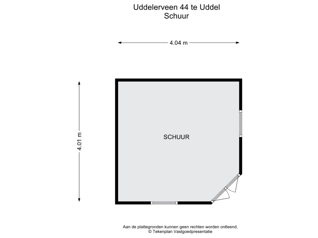 Bekijk plattegrond van Schuur van Uddelerveen 44