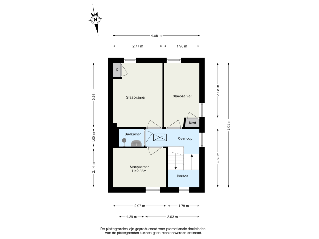 Bekijk plattegrond van 1ste Verdieping van Moriaanseweg Oost 277