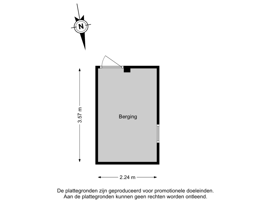 Bekijk plattegrond van Berging van Moriaanseweg Oost 277