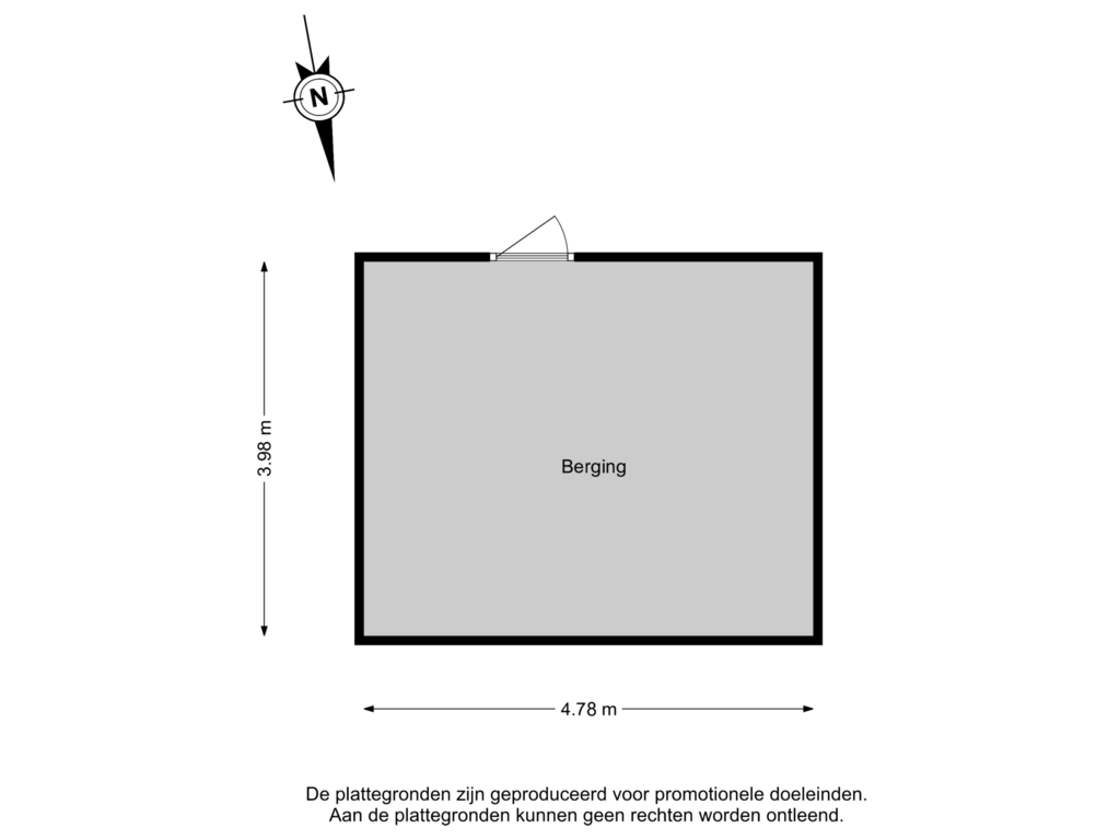 Bekijk plattegrond van Berging van Moriaanseweg Oost 277