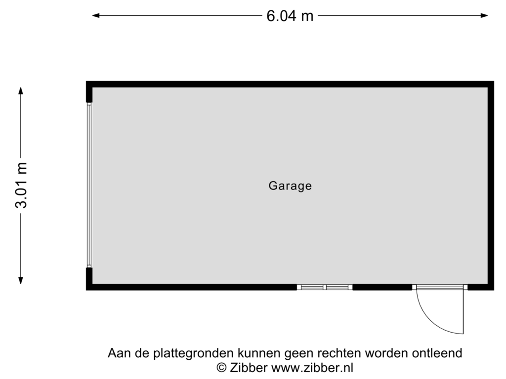 View floorplan of Garage of Pater Pirestraat 2