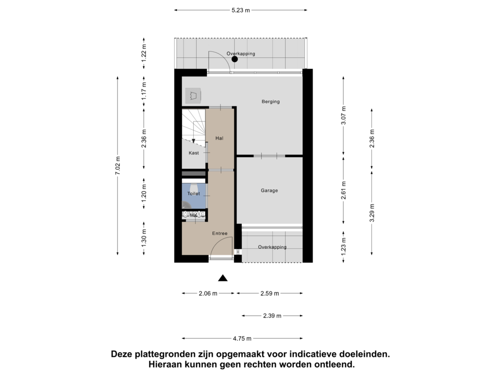 View floorplan of Begane Grond of Paradijsselpark 134