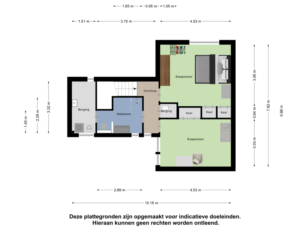 View floorplan of Eerste Verdieping of Gemini 201