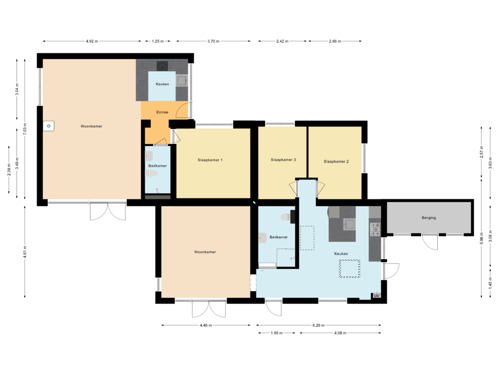 View floorplan of Woning of Graszode 2