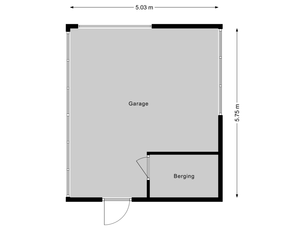 View floorplan of Garage of Graszode 2