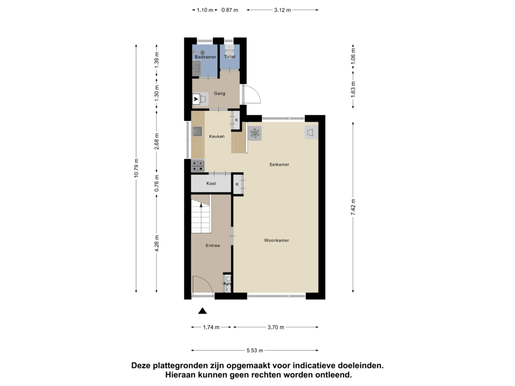 Bekijk plattegrond van Begane Grond van Clara's pad 57