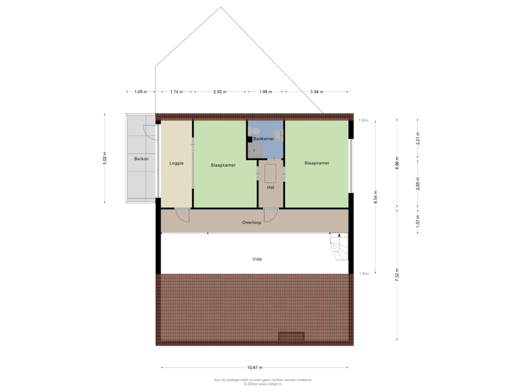 View floorplan of Eerste Verdieping of Rietven 4