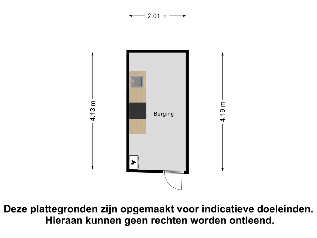 View floorplan of Berging of Helenastraat 1