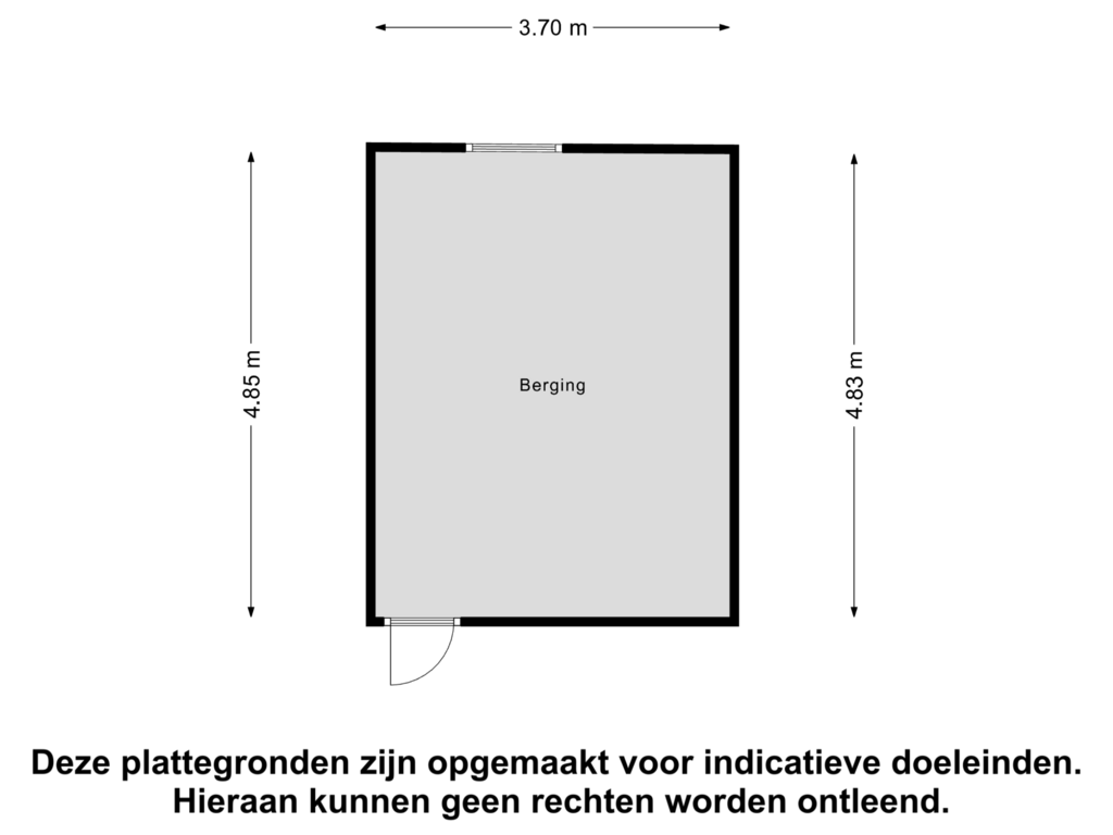 View floorplan of Berging of Helenastraat 1