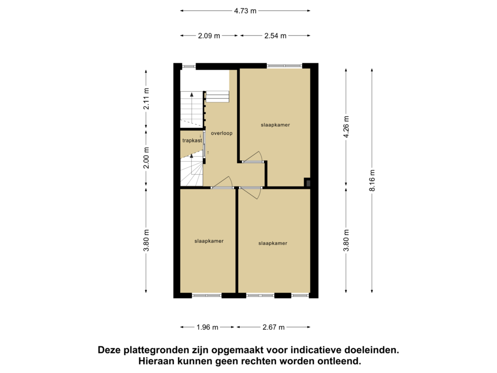 View floorplan of Eerste Verdieping of Schaepmanstraat 5