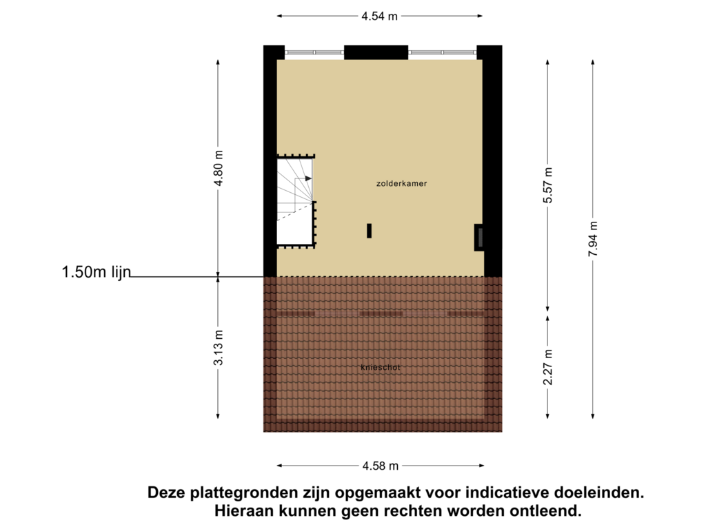 View floorplan of Tweede Verdieping of Schaepmanstraat 5