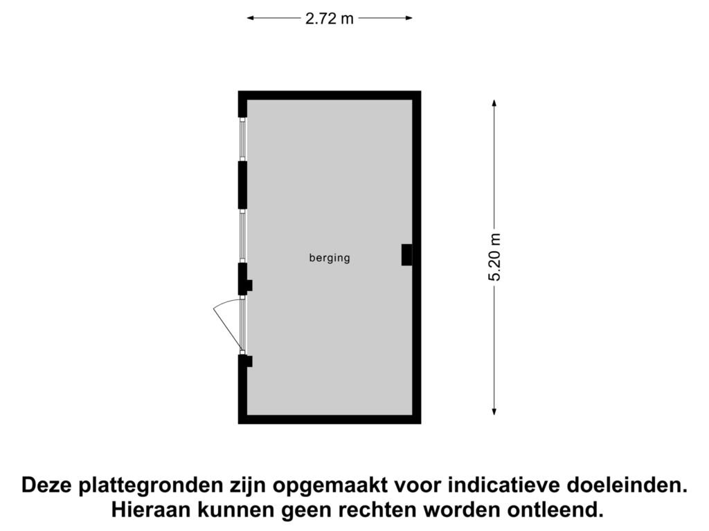 View floorplan of Berging of Schaepmanstraat 5