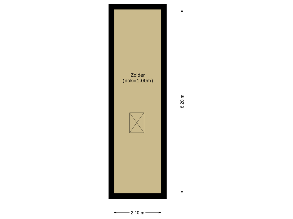 Bekijk plattegrond van zolder van Rijksstraatweg 103