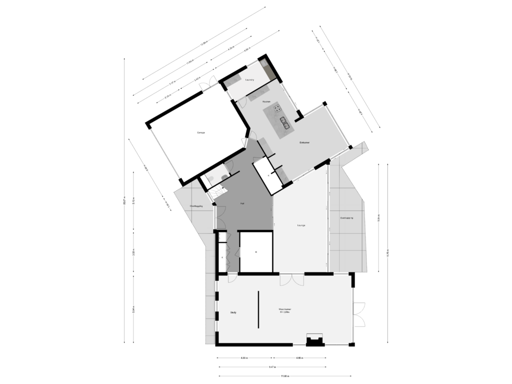 Bekijk plattegrond van Begane Grond van Grevelingenhout 90