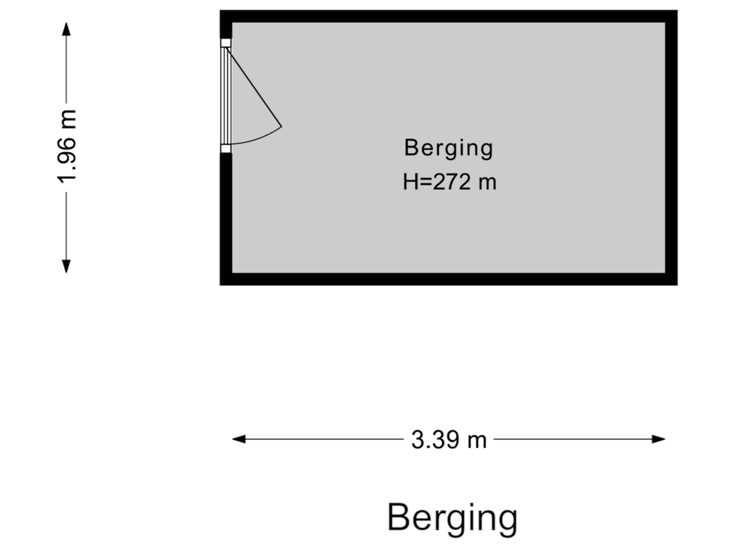 Bekijk plattegrond van Berging van Henri Dunantlaan 181