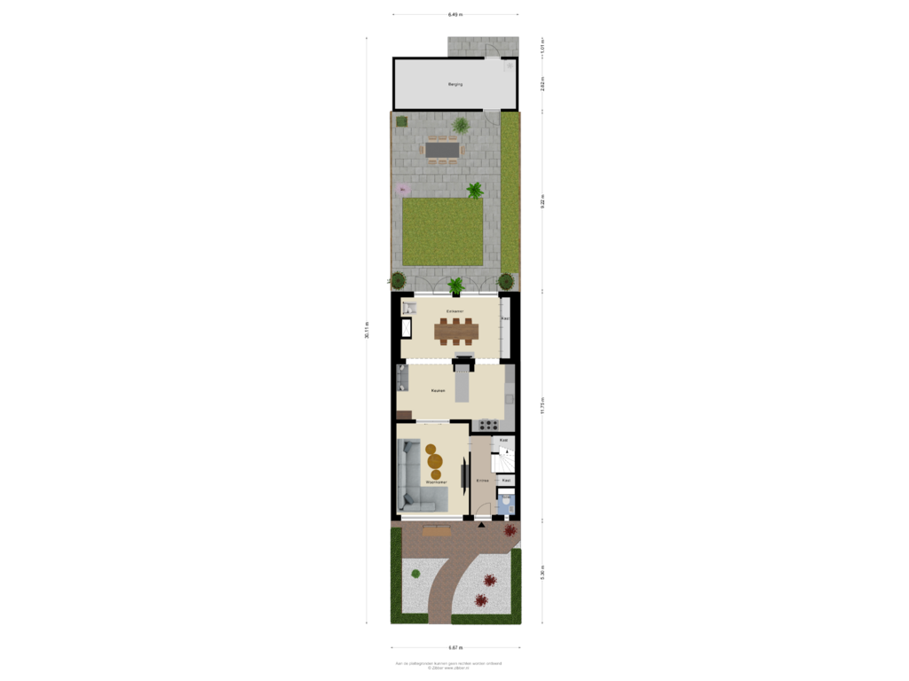 Bekijk plattegrond van Begane Grond Tuin van Bergschot 384