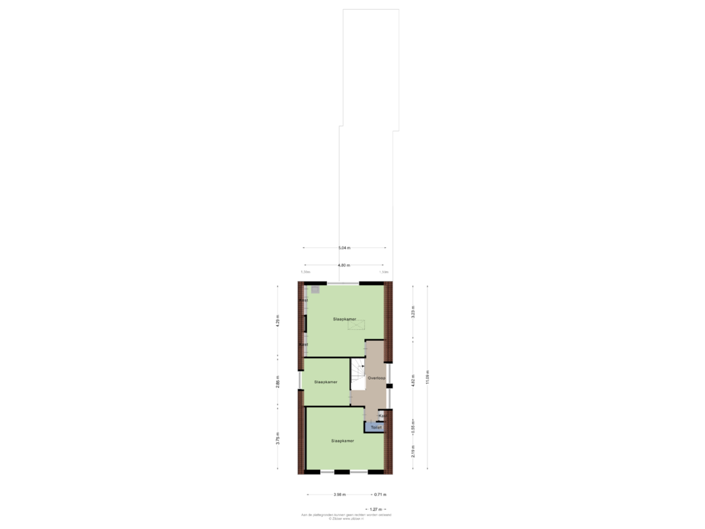 Bekijk plattegrond van Eerste Verdieping van Janninksweg 132