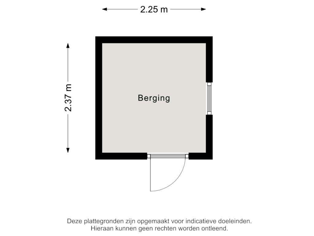 Bekijk plattegrond van Berging van Heemskerkerweg 2